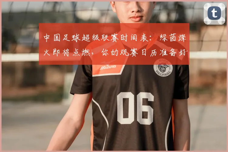 中国足球超级联赛时间表：绿茵烽火即将点燃，你的观赛日历准备好了吗？